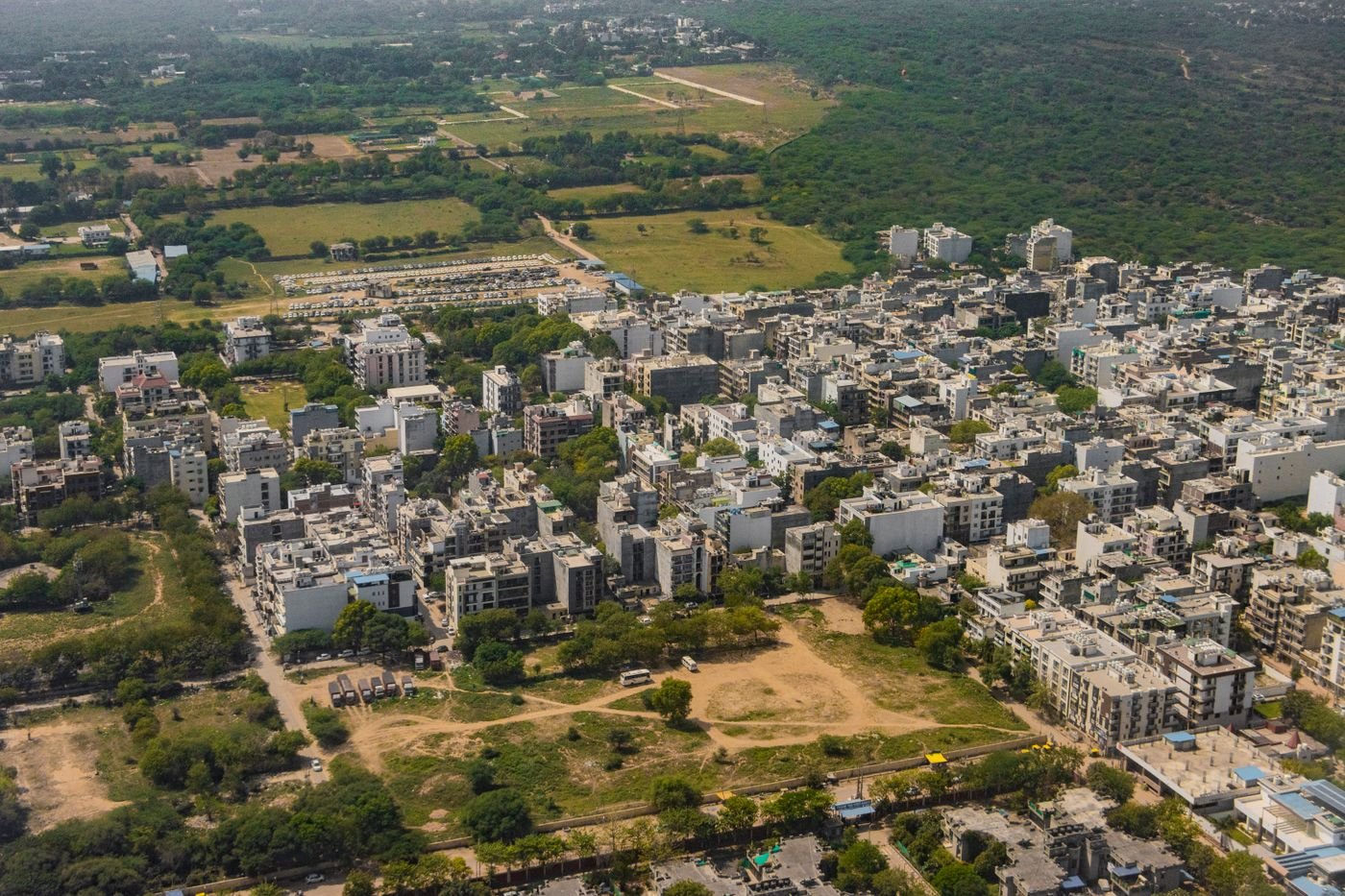 Gurugram from above